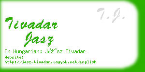 tivadar jasz business card